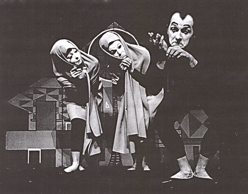 Etudy, 1960 (Zdena Kratochvílová, Ludmila Kovářová, Ladislav Fialka). Source: IDU.